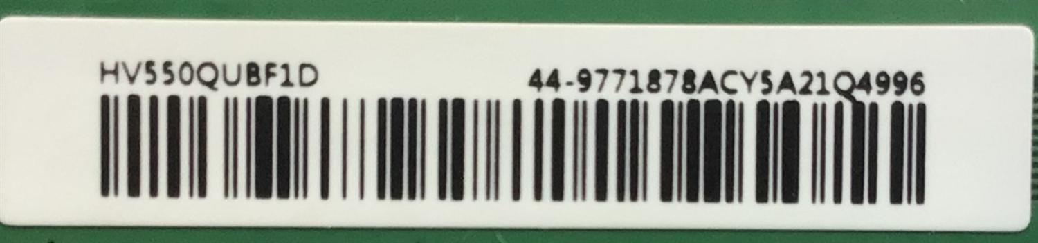 T-CON PARA TV JVC / NUMERO DE PARTE 44-9771878A / 47_6221567 / DISPLAY HV550QUB-F1D / MODELO SI55URF - Imagen 2